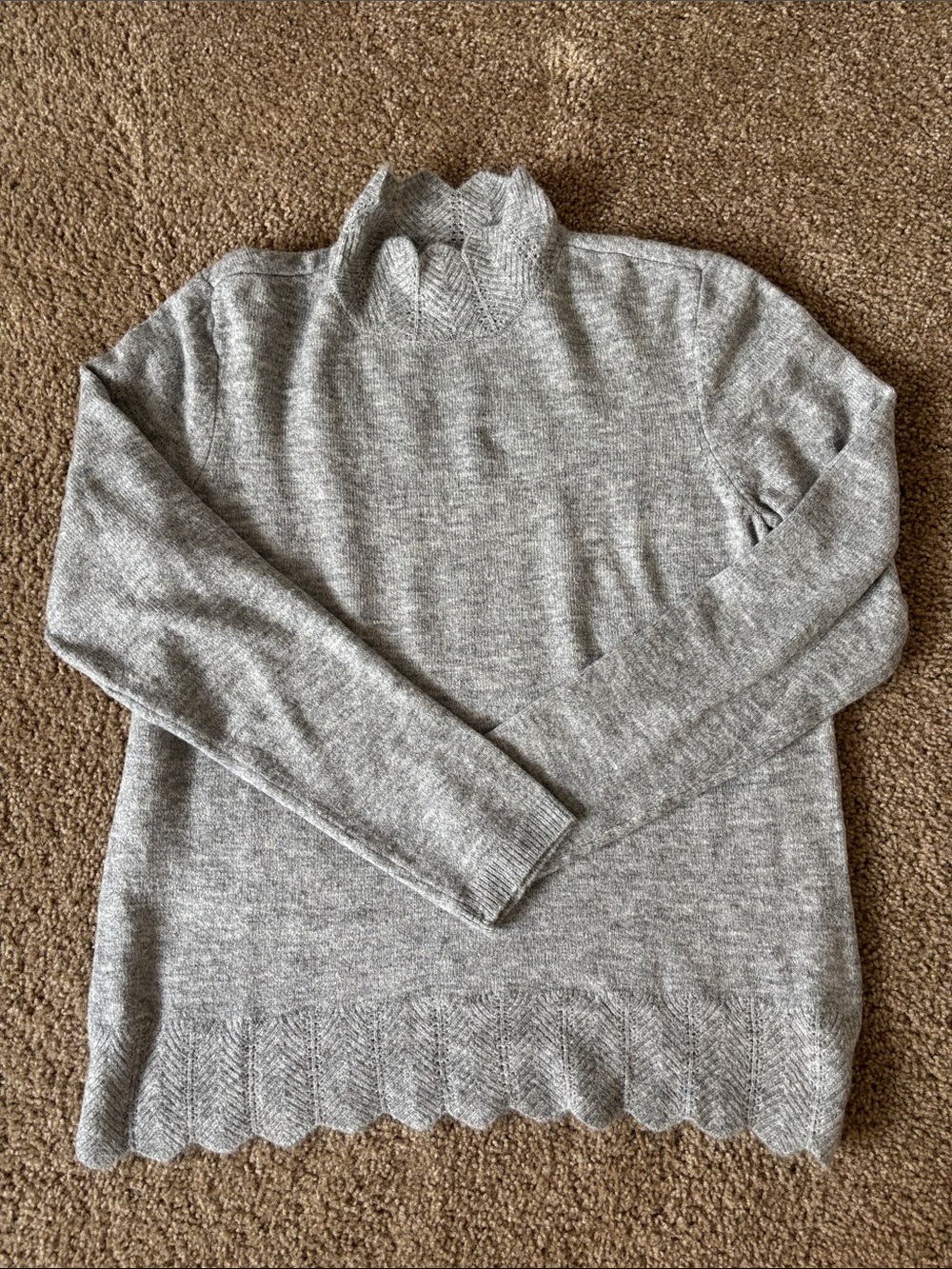 Liz Claiborne Scalloped Sweater
